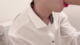 [BL] A handsome member of society who is asked to give a blow job in the bathroom