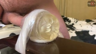 Intense Guy Orgasm while Fucking Fleshlight with Moans and Dirty Talk until Big Cumshot – 4K