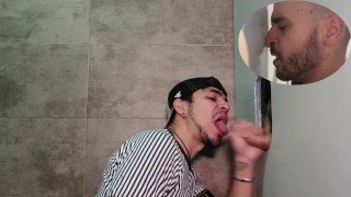 SUPER GLORY HOLE  – LEO BULGARI WITH XISCO – A M A Z I N G CUM SHOTS!!! ?