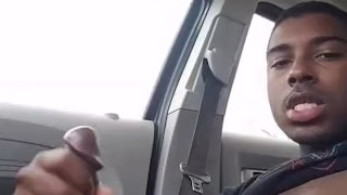 Inside my car wank at the park.