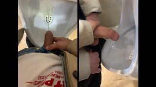 Jerk off a guy’s dick in a public toilet. risky