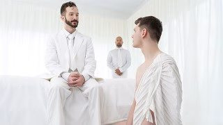 MasonicBoys Ethan Tate fucked raw by suited DILF in religious ritual