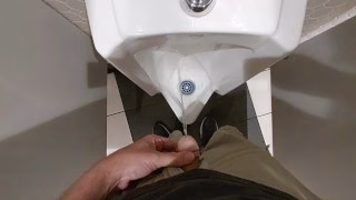 Pissing at a Urinal in a Public Restroom Compilation
