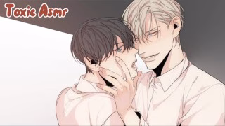 2 Amigos hetero miran porno gay y terminan follando [Audio erótico para hombre, Gimiendo]