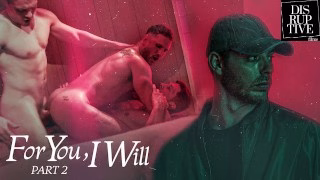 Carter Woods Follows Crush to Bathhouse & Watches Raunchy DP Threesome – Disruptive