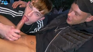 Harri Oakland uses Clayton Fox’s young twink throat for his pleasure