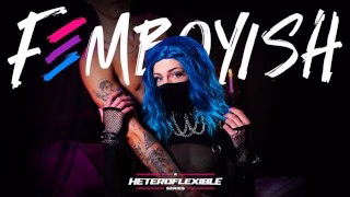 HETEROFLEXIBLE – Goth Femboy Edward Terrant Rides Straight College Footballer Angel Elias’ Fat Cock