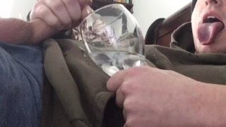 Self Facial Cum Eruption JOI – Camgirl impressed by Cum