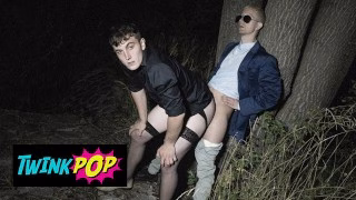 TWINKPOP – A Piss In The Woods Turns Into A Wild Fuck With Tom Bacan And Jakob De Lung