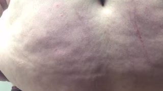 Very risky public nudity and cumblast