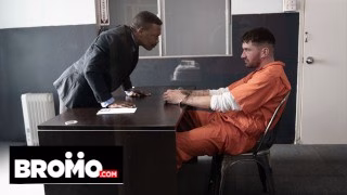 BROMO – Officer Adrian Hart Fucks Chris Damned Until He Shoots His Load All Over The Mirror