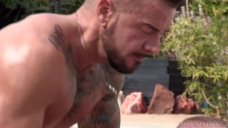 DylanLucas Muscle Hunk Neighbor Daddy Caught Me In His Pool