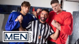 MEN – Malik Delgaty & Dom King Finally Make Peace To Double Penetrate The Referee Mateo Zagal